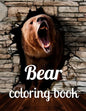 Bear coloring book: A coloring book for adults and kids Bear image design paperback - Paperback