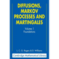 Diffusions, Markov Processes, and Martingales: Volume 1, Foundations - Paperback
