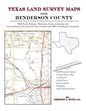 Texas Land Survey Maps for Henderson County - Paperback