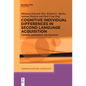 Cognitive Individual Differences in Second Language Acquisition: Theories, Assessment and Pedagogy - Paperback