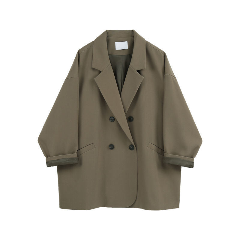 Korean Style Thin Looking Fashion Ins Vintage Blazer
