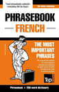 English-French phrasebook and 250-word mini dictionary - Paperback