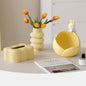 Creative Living Room Table End Table Storage Ceramic Extractor Box