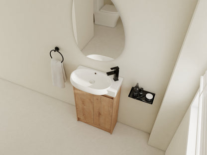 23' Freestanding Bathroom Vanity with Sink, Soft Close Doors