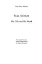 Max Stirner: His Life and His Work - Paperback