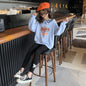 Letter Sweatshirt Leggings Two-Piece Set, Big Boy Spring And Autumn