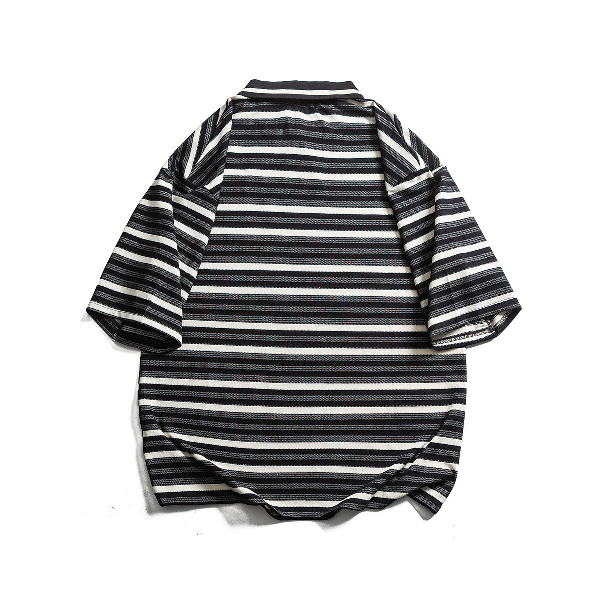 Men's Retro Striped Bottoming Pullover