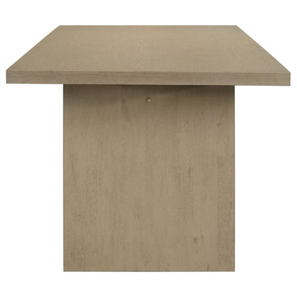 Decker 7-piece 82-inch Rectangular Dining Set Grey and Natural Oak