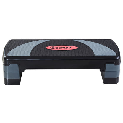 32 Inch Adjustable Fitness Aerobic Step with Riser