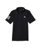 adidas Boys Club Tennis 3-Stripes Polo Shirt Black (2023) Large
