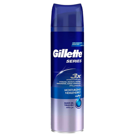 Gillette Series Moisturizing Shaving Gel for Men - 3-Layer Action Formula for Smooth Shaving, Sensitive Skin Relief & Hydration