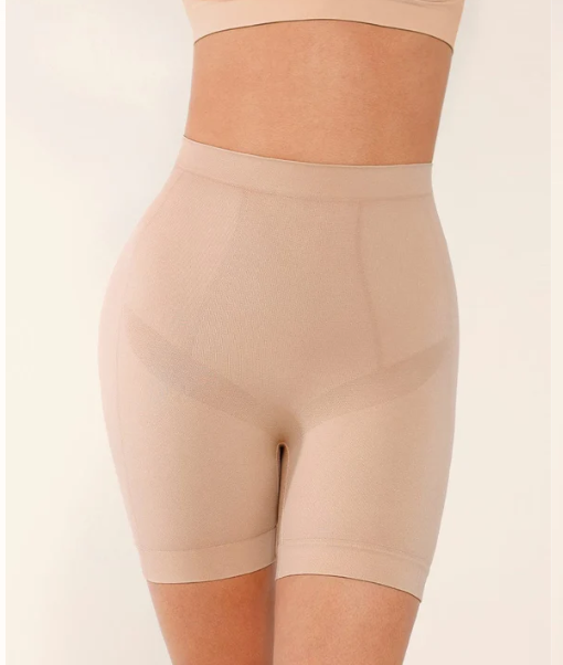 Seamless Form-fitting Mid-rise Tummy Control Shorts
