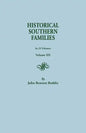 Historical Southern Families.in 23 Volumes. Volume XII - Paperback