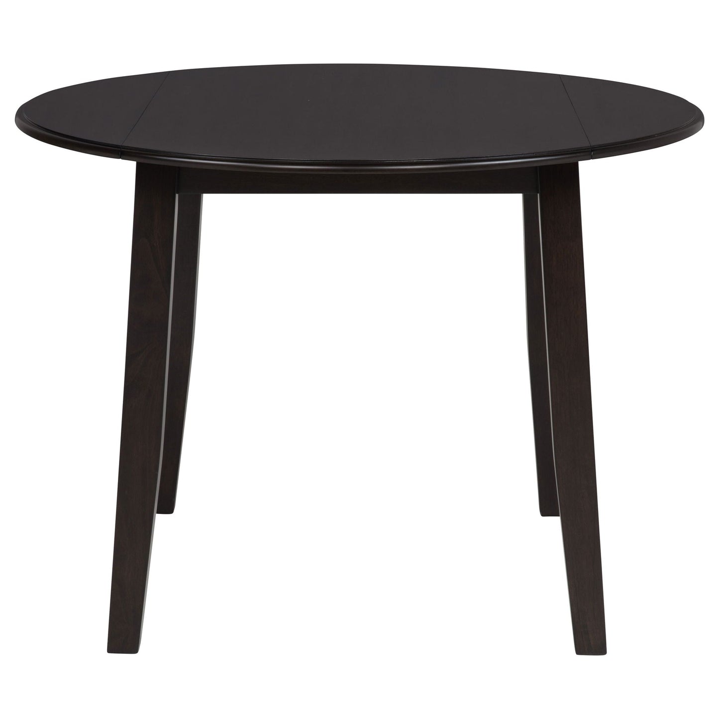 Catley 5-piece Round Drop Leaf Dining Table Set Dark Coffee