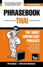 Phrasebook - Thai- The most important phrases: Phrasebook and 250-word dictionary - Paperback