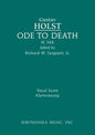 Ode to Death, H.144: Vocal score - Paperback
