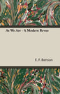 As We Are - A Modern Revue - Paperback