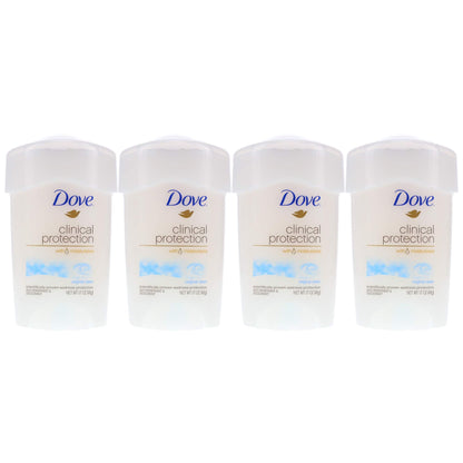 Dove Clinial Protection Deodorant Original Clean 1.7 oz (4 Pack) (Bundle)