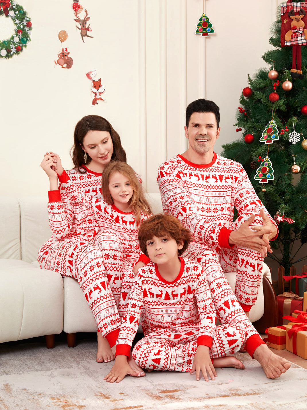 New Autumn Winter European And American Style Loungewear Pajama Set