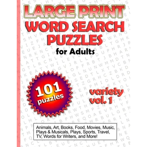 Large Print Word Search Puzzles for Adults - Paperback