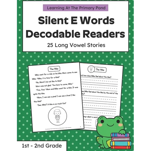 Silent E Words Long Vowel Readers: Decodable Books Grade 1 / Grade 2 - Paperback