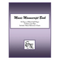 Music Manuscript Book (Purple): 96 pages, 12 staves: Includes Music Reference Charts - Paperback