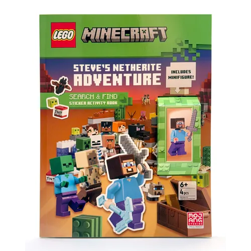 Steve's Netherite Adventure (Lego Minecraft) - Paperback