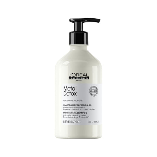 Loreal Professionnel Paris Metal Detox Shampoo - Anti-Metal Cleansing for Colored & Chemically Treated Hair, 16.91 fl oz
