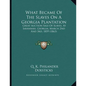 What Became Of The Slaves On A Georgia Plantation: Great Auction Sale Of Slaves, At Savannah, Georgia, March 2nd And 3rd, 1859 (1863) - Paperback