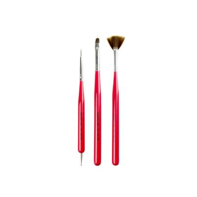 Nascita Nail Art Brush Set - 3 Piece Professional Nail Decoration Tools
