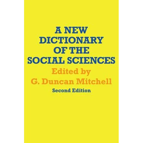 A New Dictionary of the Social Sciences - Paperback
