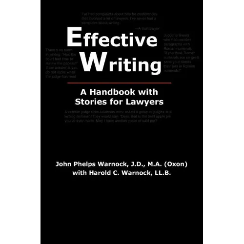 Effective Writing: A Handbook with Stories for Lawyers - Paperback
