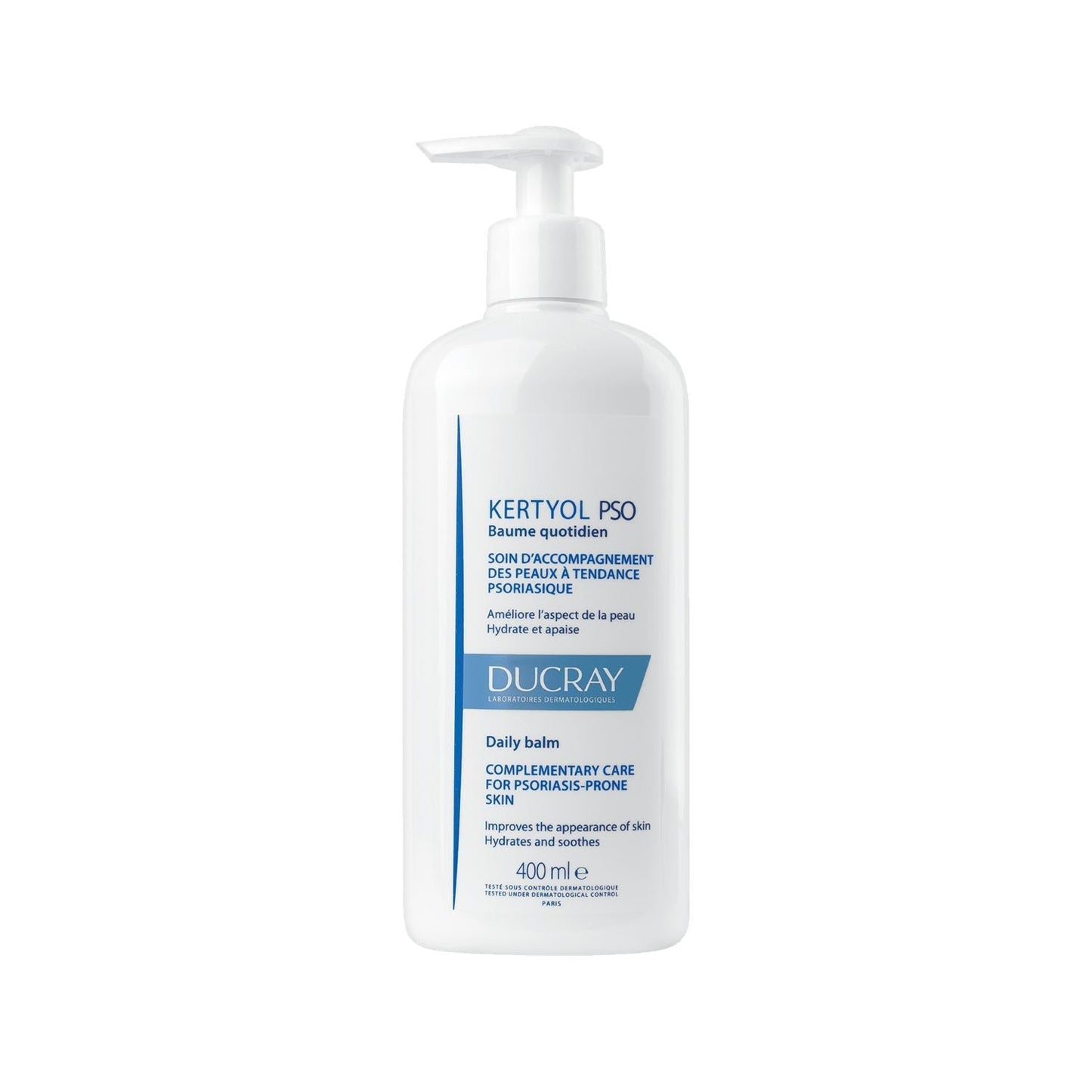 Ducray Kertyol P.S.O Moisturizing Balm - 400ml Daily Hydration for Dry Skin Relief & Psoriasis Care