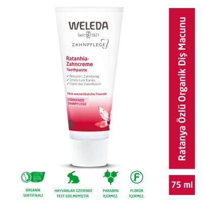 Weleda Natural Toothpaste with Ratanya Root for Sensitive Gums - 2.54 fl oz, Chemical-Free Oral Care