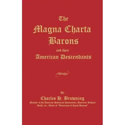The Magna Charta Barons and Their American Descendants - Paperback