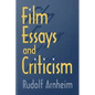 Film Essays and Criticism - Paperback