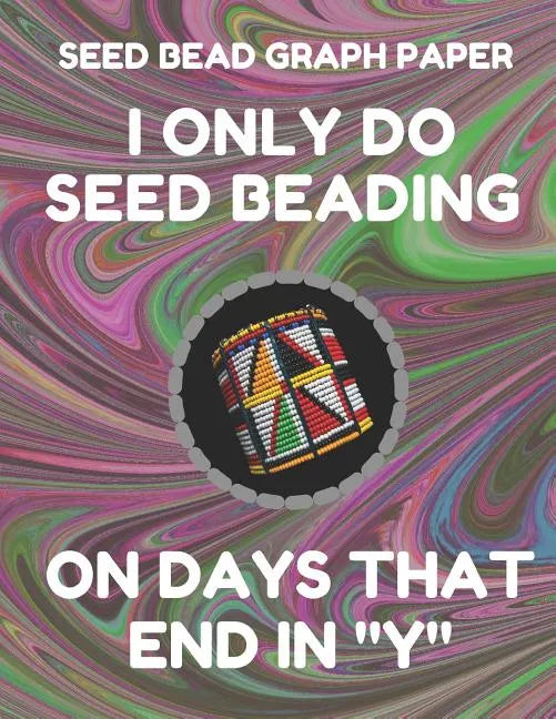 Seed Bead Graph Paper: Book for Designing Seed Beading Patterns, 8.5 by 11 Inches, Large Size, Funny Days Dark Swirl Cover - Paperback