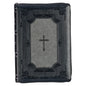 KJV Holy Bible, Super Giant Print Faux Leather Red Letter Edition - Thumb Index & Ribbon Marker, King James Version, Gray/Black - Leather