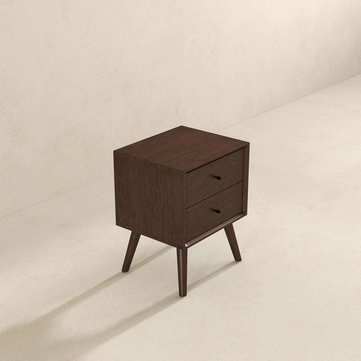 Caroline - Mid-Century Modern Style Night Stand 2 Drawer