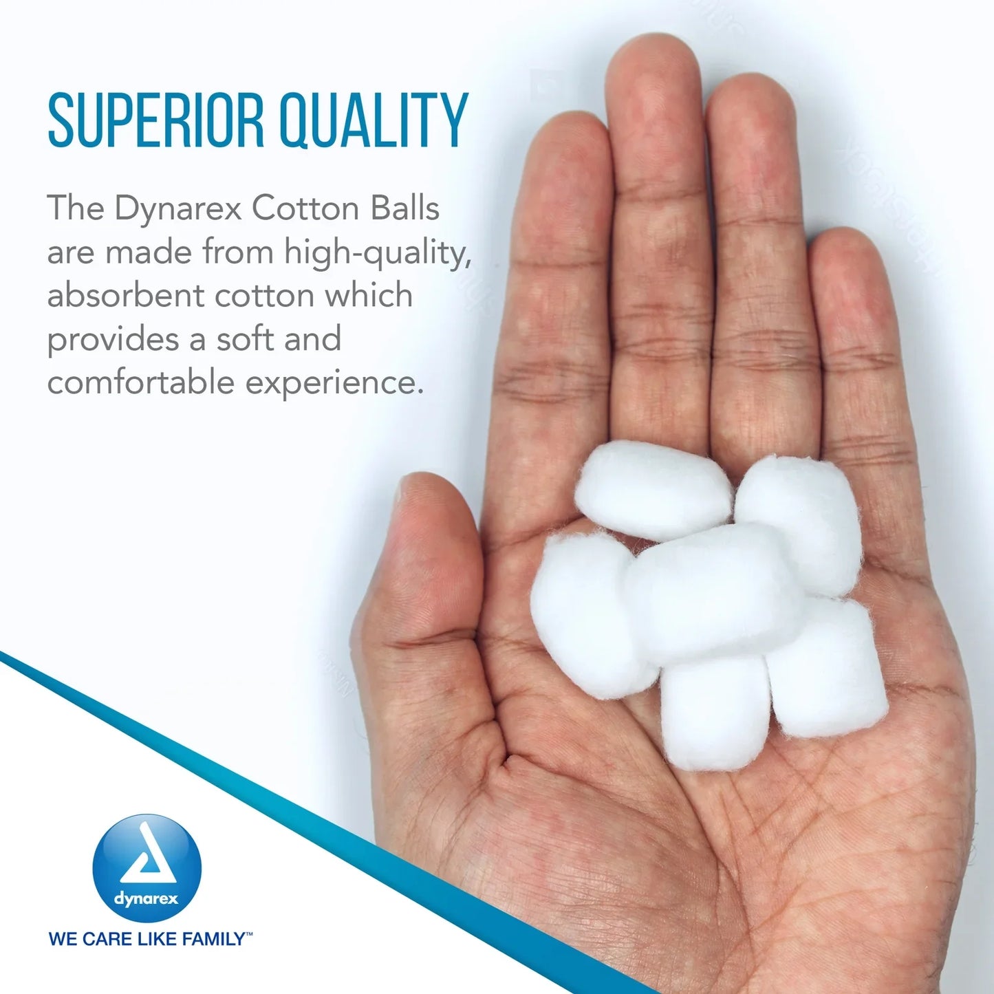 Dynarex Cotton Ball, Medium, 2000ea/bg, 2bgs/cs (4000 Count)