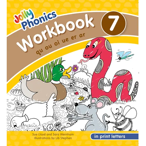 Jolly Phonics Workbook 7: In Print Letters (American English Edition) - Paperback