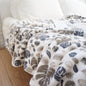 Facecloth Print Winter Lunch Blanket