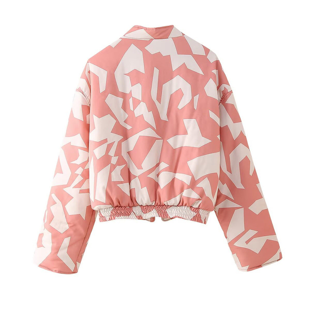 Versatile Casual Zip-up Long-sleeve Cotton Jacket