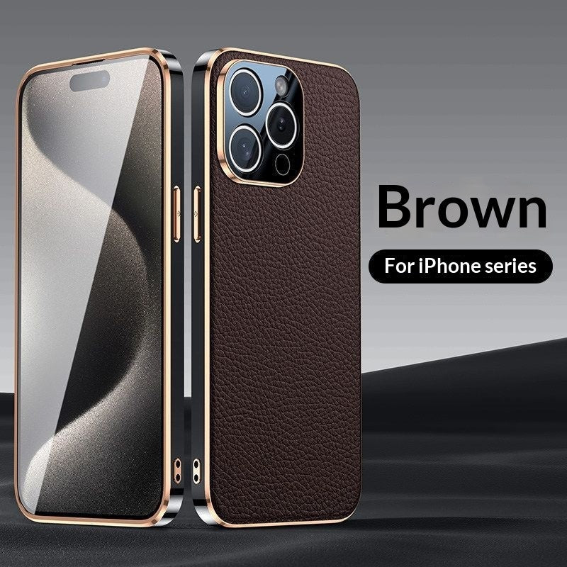 New High End Genuine Leather Phone Case Full Body Drop Proof Design