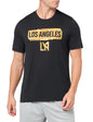 adidas Mens FC Short Sleeve Pre-Game T-Shirt Black/Los Angeles Football Club Medium