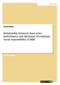 Relationship between share price performance and disclosure of corporate social responsibility of M&S - Paperback