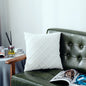 Pure Color Velvet Plaid Pillowcase Home Sofa Bedside Pillow Short Plush Cushion