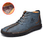 New Men's Martin Boots Plus Size Medium Leather Plus Velvet