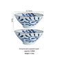 High Temperature Underglaze Ceramic Bamboo Hat Style Soup Bowl