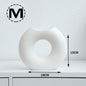 Nordic Style Simple Ceramic Vase Semicircle Creative Flower Device
